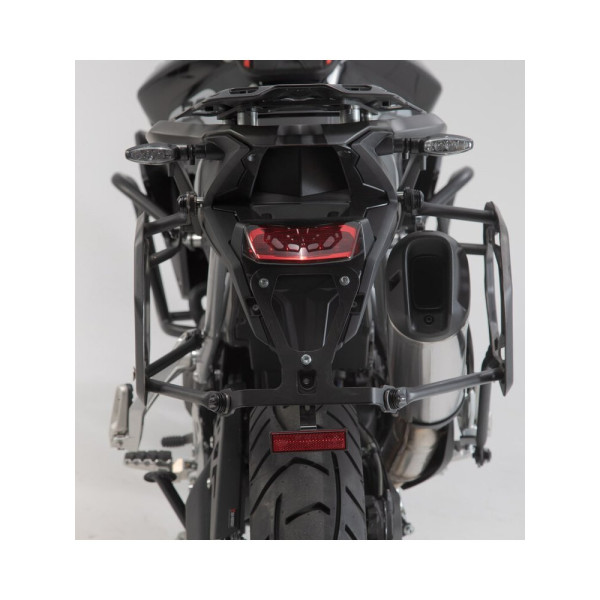 Комплект: бічні кофри 37/45 + центральний кофр 38 TRAX ADV + стійка SW-MOTECH Triumph Tiger 900/GT/Rally/Pro (19-23) чорні