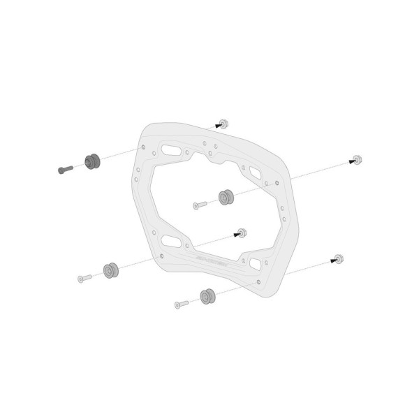 Комплект: бічні кофри + кріплення EVO ABS ® Aero System Sw-Motech до Triumph Tiger 800 (10-) об'єм: 2 x 25 L