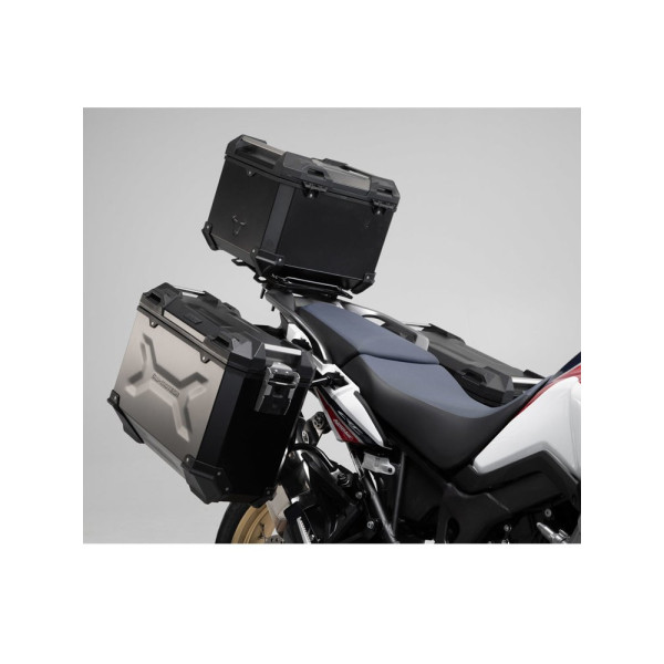 Комплект: бічні кофри + центральний кофр + кріплення TRAX ADV для мотоцикла Honda CRF1000L Africa Twin (18-) чорні