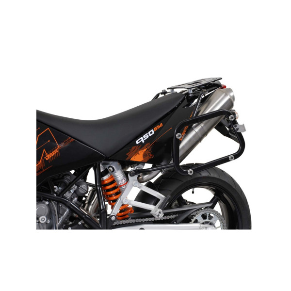 Комплект: бічні кофри + кріплення EVO ABS ® Aero System Sw-Motech для KTM 990 SM R (07-13), 990 SM (07-), SM T (08-14) об'єм: 2 x 25 L