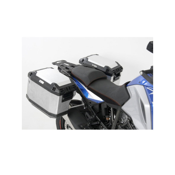Комплект: бічні кофри + кріплення Hepco&Becker Xplorer Cutout KTM 1090 Adventure (17-22) срібні
