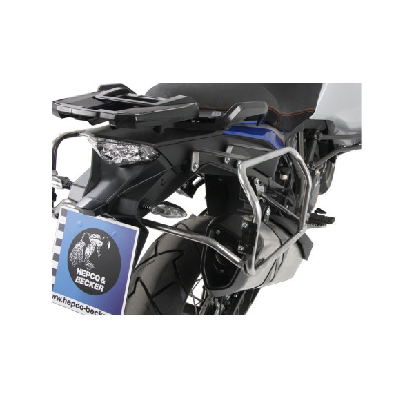 Комплект: бічні кофри + кріплення Hepco&Becker Xplorer Cutout KTM 1090 Adventure (17-22) срібні