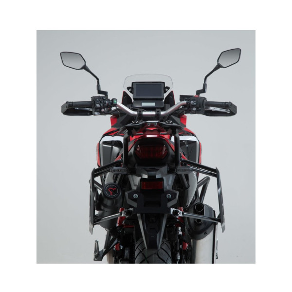 Комплект: бічні кофри + центральний кофр + кріплення TRAX ADV SW-MOTECH для мотоцикла HONDA CRF1100 L Africa Twin (19-21) срібні об'єм 45 + 37 + 38L