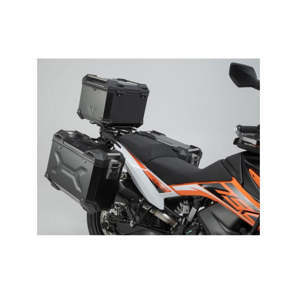 Комплект: бічні кофри + центральний кофр + кріплення TRAX ADV SW-MOTECH для мотоцикла KTM 790 Adventure/R 19-, Adventure 890 / R 21-, 890 SMT 23-