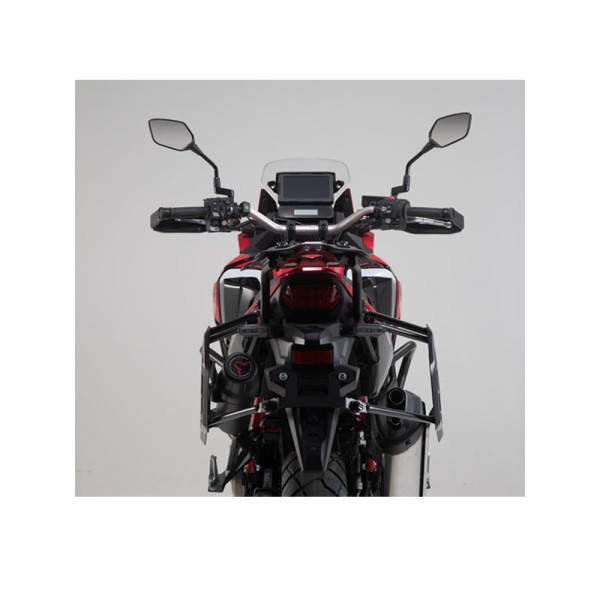 Комплект: бічні кофри + центральний кофр + кріплення TRAX ADV для мотоцикла Honda CRF1100 L Africa Twin (19-21) загальна ємність: 150л срібний