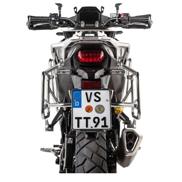 Комплект: бічні алюмінієві кофри срібні Zega Pro + кріплення Touratech Honda XL 750 Transalp (23-) об'єм: 38+38л