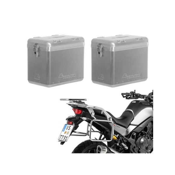 Комплект: бічні алюмінієві кофри Zega Mundo + кріплення Touratech Honda XL 750 Transalp (23-) об'єм: 45+45л
