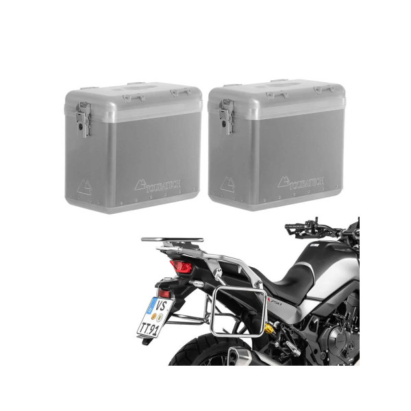 Комплект: бічні алюмінієві кофри Zega Mundo + кріплення Touratech Honda XL 750 Transalp (23-) об'єм: 38+38л