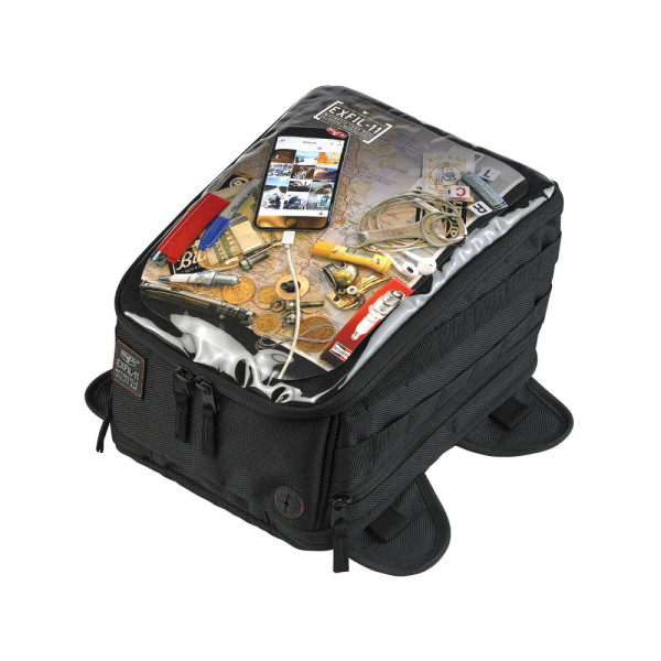 Сумка на бак Tankbag Biltwell Exfil-11 з магнітами чорна об'єм: ок. 3.8л