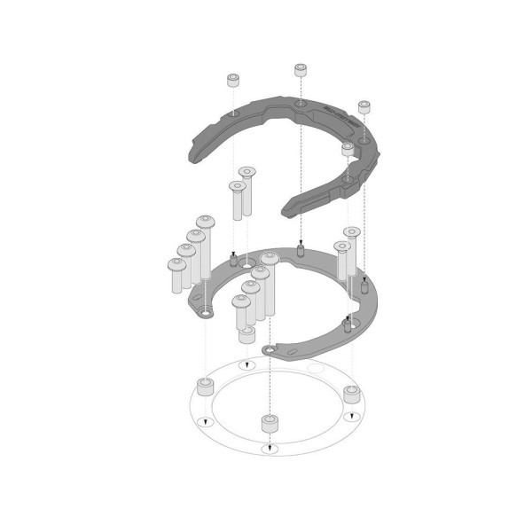 Кріплення tank ring PRO Sw-Motech для Kawasaki