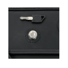 Ліва шкіряна сумка Buffalo Hepco&Becker (об'єм: 21L) чорна