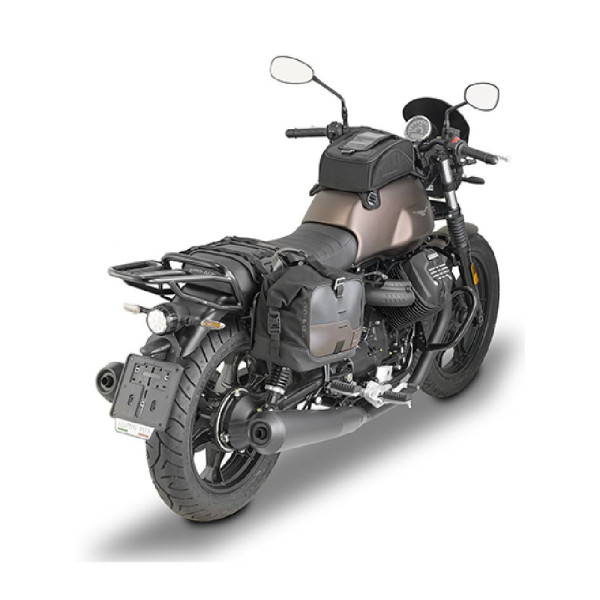 Бокова текстильна сумка Givi Corium CRM106, що кріпиться на пояс CRM105, чорна-коричнева об'єм: 13 л