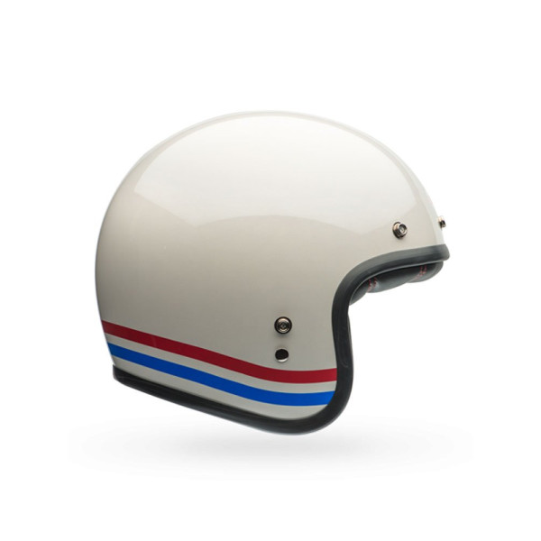 Відкритий шолом Bell Custom 500 DLX Vintage Stripes білий