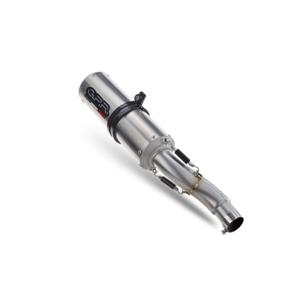 Глушник мотоцикловий G.P.R M3 Inox Aprilia Tuono 1000 RSVR (02-05) сталевий, з гомологацією