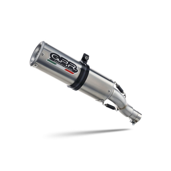 Глушник мотоцикловий G.P.R M3 Inox Aprilia Tuono 1000 RSVR (02-05) сталевий, з гомологацією