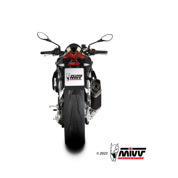 Вихлопна система Slip-On (SR-1) з гомологацією MIVV для Aprilia RSV4 1100 / Tuono V4 1100 (21-) чорна