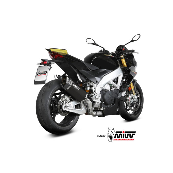 Вихлопна система Slip-On (SR-1) з гомологацією MIVV для Aprilia RSV4 1100 / Tuono V4 1100 (21-) чорна