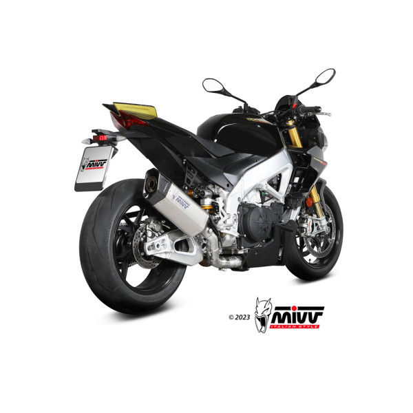 Вихлопна система Slip-On (SR-1) з гомологацією MIVV для Aprilia RSV4 1100 / Tuono V4 1100 (21-) титановий