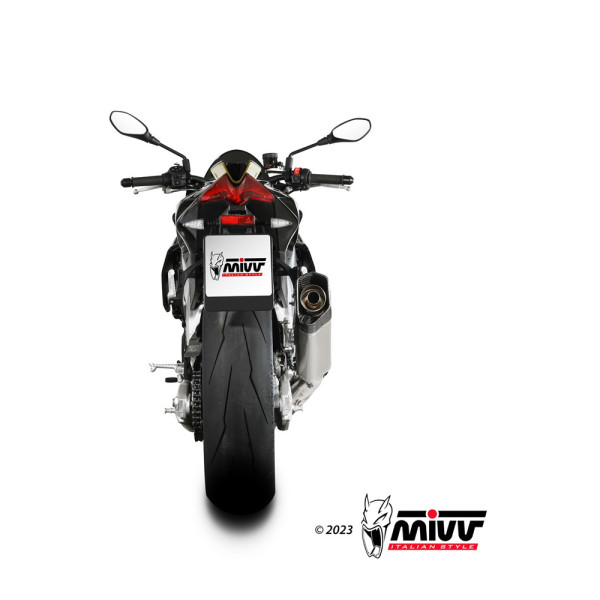 Вихлопна система Slip-On (SR-1) з гомологацією MIVV для Aprilia RSV4 1100 / Tuono V4 1100 (21-) титановий