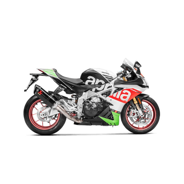 Глушник мотоцикловий Akrapović для Aprilia RSV4 17-20, Tuono V4 17-20 Slip-On line, Carbon