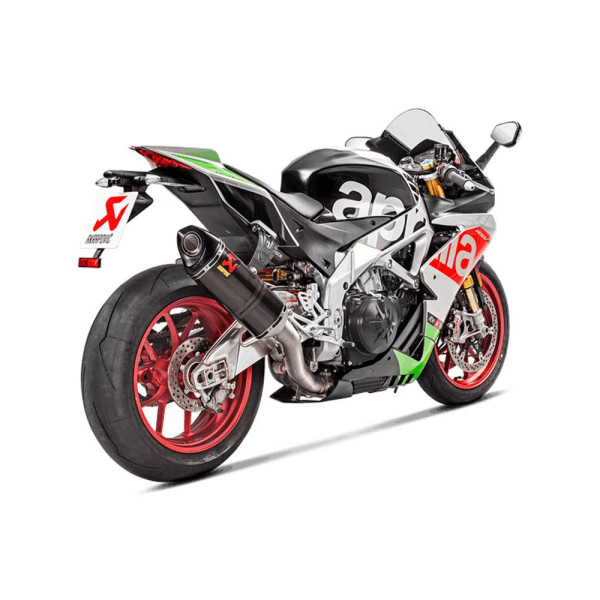 Глушник мотоцикловий Akrapović для Aprilia RSV4 17-20, Tuono V4 17-20 Slip-On line, Carbon