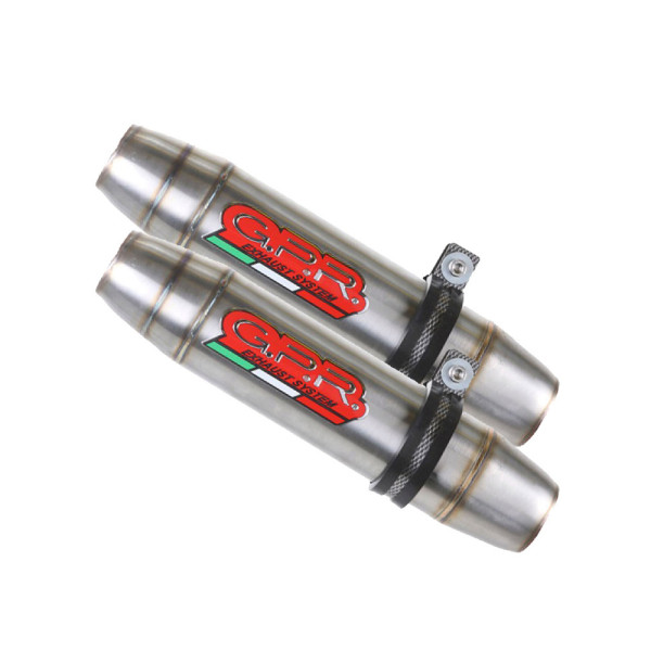 Подвійний тłumik G.P.R Deeptone Inox Inox - Aprilia Dorsoduro 750 08-16