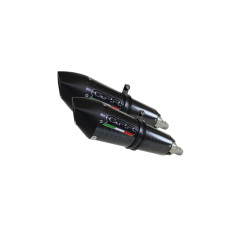 Подвійний Труба G.P.R Gpe Ann. Poppy Slip-On, Нержавіюча сталь - Aprilia Shiver 750 - Gt 07-16