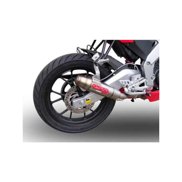 Повний вихлопний комплект G.P.R Deeptone Inox Нержавіюча сталь - Aprilia RS 4 125 11-16