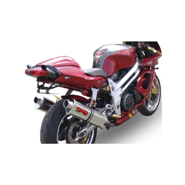 Глушник мотоцикловий G.P.R Trioval Aprilia RSV 1000 R Factory (04-05) сталевий, з гомологацією