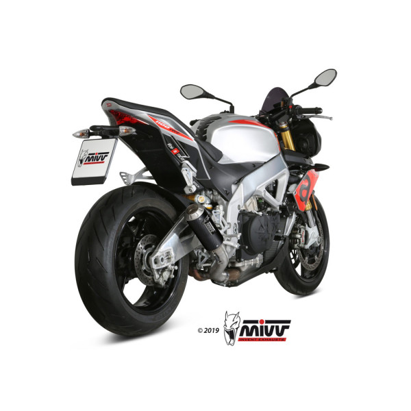 Вихлопна система Slip-On Line (MK3) MIVV для Aprilia Tuono V4 1100 (18-20) карбон