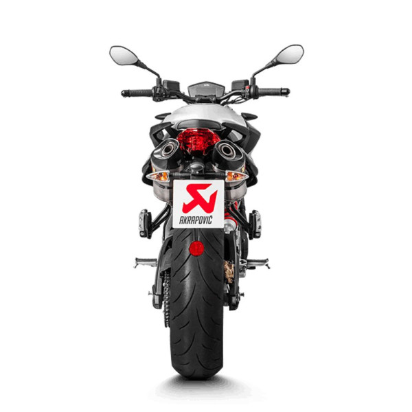 Вихлопна система Akrapović для Aprilia Shiver 900 17-20 Slip-On line, Титан