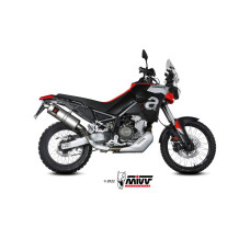 Глушник мотоцикловий Slip-On (Dakar) MIVV для Aprilia Tuareg 660 (22-) срібний