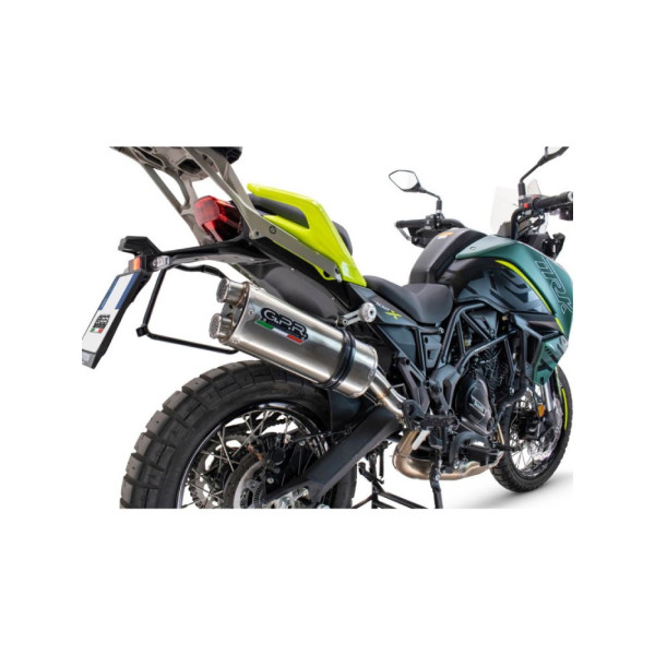 Вихлопна система G.P.R Dual Inox Benelli TRK 702 (23-24) E5 сталевий з гомологацією