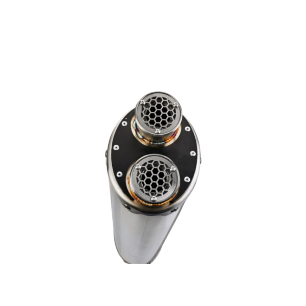 Вихлопна система G.P.R Dual Inox Benelli TRK 702 (23-24) E5 сталевий з гомологацією
