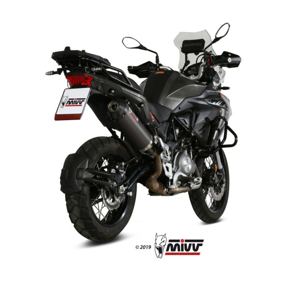 Глушник мотоцикловий Slip-On Line (Oval) MIVV для Benelli TRK502 X (18-) карбон