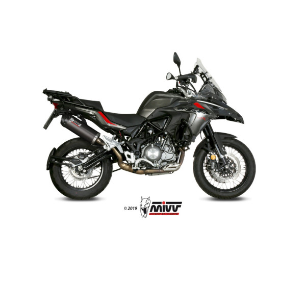 Глушник мотоцикловий Slip-On Line (Oval) MIVV для Benelli TRK502 X (18-) карбон