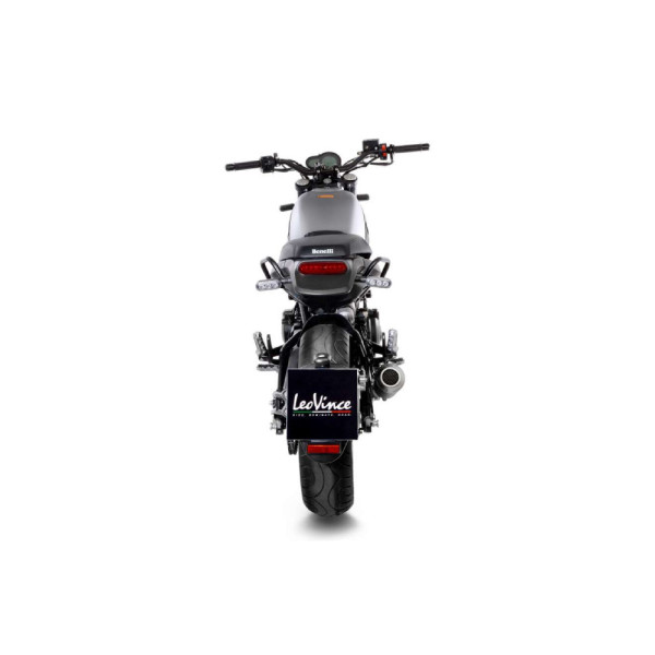 Вихлопна система LeoVince LEOVINCE LV-10 BLACK EDITION Slip-On, Нержавіюча сталь для Benelli Leoncino/Trail 17-