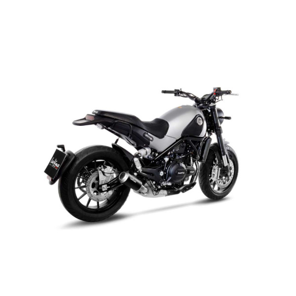 Вихлопна система LeoVince LEOVINCE LV-10 BLACK EDITION Slip-On, Нержавіюча сталь для Benelli Leoncino/Trail 17-