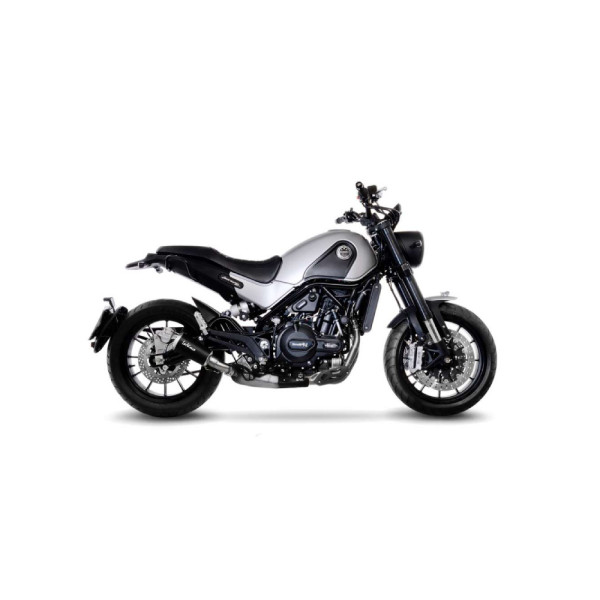 Вихлопна система LeoVince LEOVINCE LV-10 BLACK EDITION Slip-On, Нержавіюча сталь для Benelli Leoncino/Trail 17-