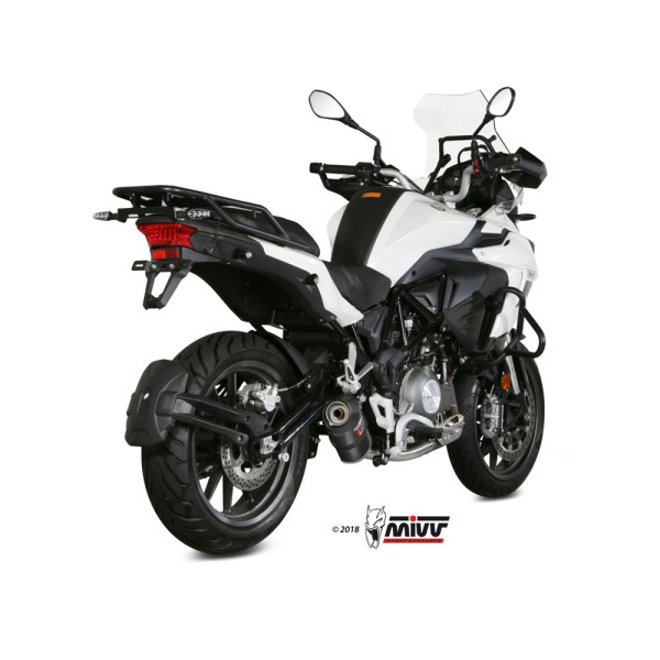 Глушник мотоцикловий Slip-On Line (Oval) MIVV для Benelli TRK502 (17-) carbon