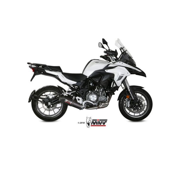 Глушник мотоцикловий Slip-On Line (Oval) MIVV для Benelli TRK502 (17-) carbon