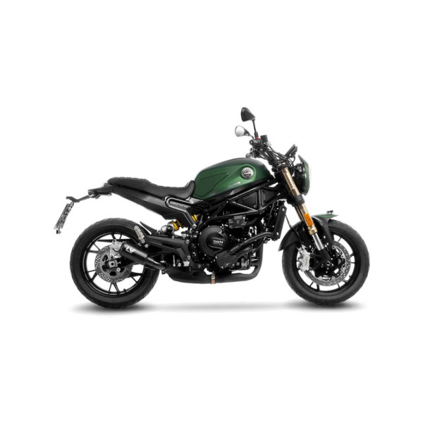 Глушник мотоцикловий LeoVince LV-10 Full Black Slip-On, чорна нержавіюча сталь до Benelli Leoncino 800 (22-)