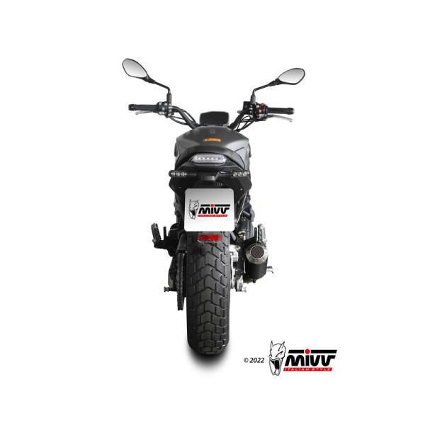 Глушник мотоцикловий Slip-On Line (MK3) MIVV для Benelli Leoncino 800 (22-) чорний