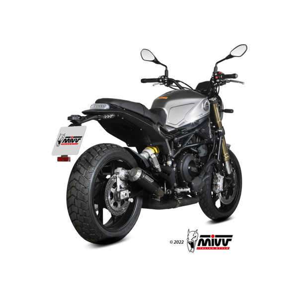 Глушник мотоцикловий Slip-On Line (MK3) MIVV для Benelli Leoncino 800 (22-) чорний
