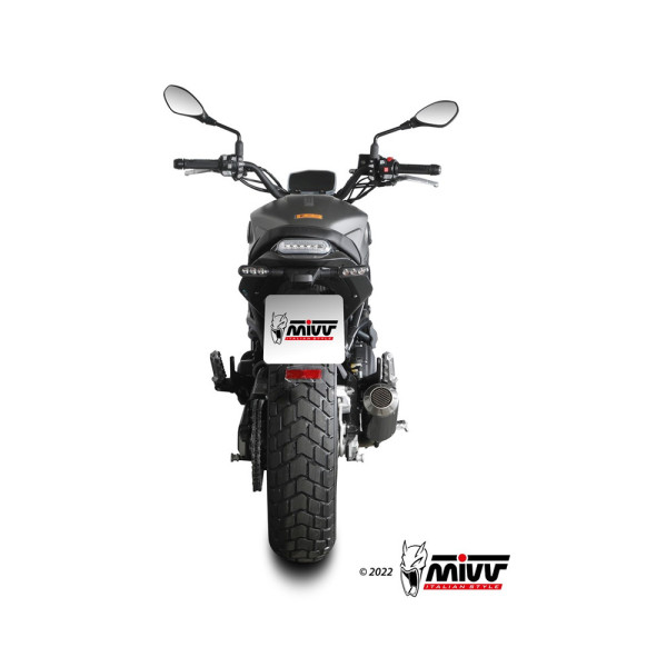 Глушник мотоцикловий Slip-On Line (MK3) MIVV для Benelli Leoncino 800 (22-) карбон