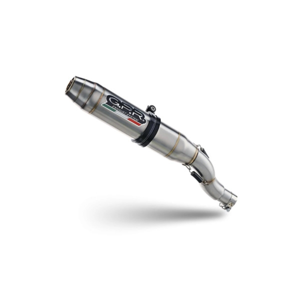 Глушник мотоцикловий G.P.R Deeptone Inox Beta RR 125 Enduro LC 4T (10-18) сталевий з гомологацією