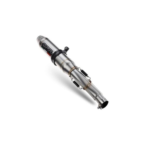 Глушник мотоцикловий G.P.R Deeptone Inox Beta RR 125 Enduro LC 4T (10-18) сталевий з гомологацією