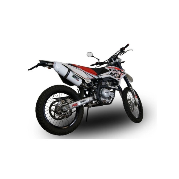 Глушник мотоцикловий G.P.R Albus Ceramic Beta RR 125 Enduro LC 4T (10-18) алюмінієвий з гомологацією