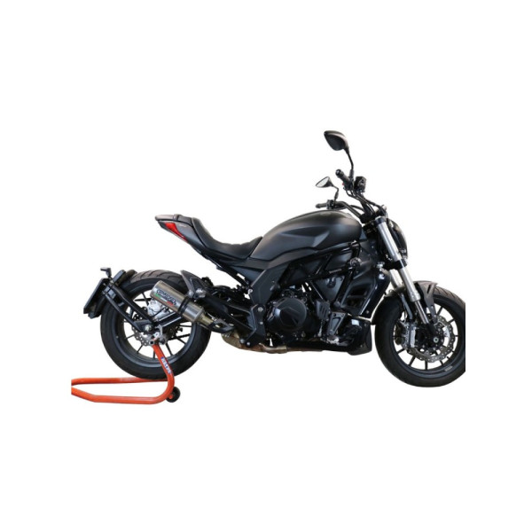 Випускний глушник G.P.R M3 Inox Benelli 502 C (21-24) E5 сталевий з гомологацією