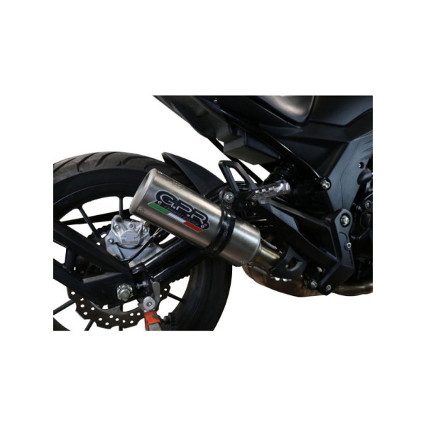 Випускний глушник G.P.R M3 Inox Benelli 502 C (21-24) E5 сталевий з гомологацією
